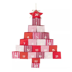 Calendar Advent brad din material textil