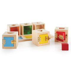 Peekaboo Lock Boxes, cutiute cu incuietori, Guidecraft