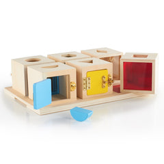 Peekaboo Lock Boxes, cutiute cu incuietori, Guidecraft