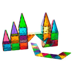 MAGNA-TILES Clear Colors, set magnetic 100 piese