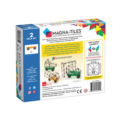 MAGNA-TILES Extensie, 2 masinute Galben si Verde