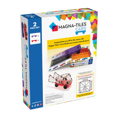 MAGNA-TILES Extensie, 2 masinute Mov si Rosu