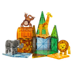 MAGNA-TILES Safari Animals, set magnetic