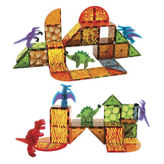 MAGNA-TILES Dino World, set magnetic 40 de piese