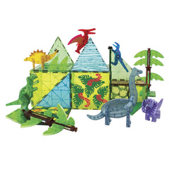 MAGNA-TILES Dino World XL, set magnetic 50 de piese