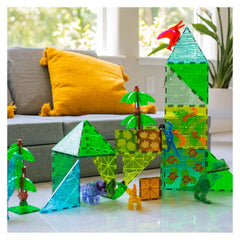 MAGNA-TILES Dino World XL, set magnetic 50 de piese