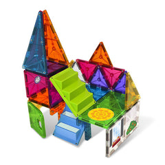 MAGNA-TILES House, set magnetic cu autocolante, 28 piese