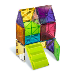 MAGNA-TILES House, set magnetic cu autocolante, 28 piese