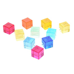 Gem Cube, set 10  cuburi acrilice, TickiT