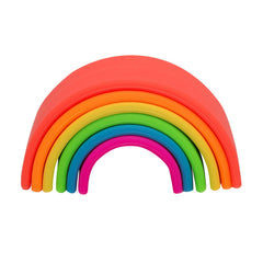 Rainbow, joc montessori de stivuire, 6 piese, neon